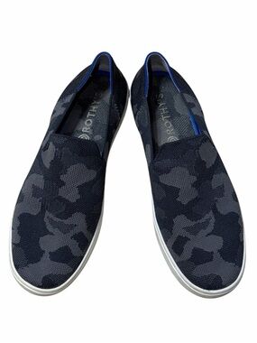 Rothy’s Charcoal & Grey Camo Slip On Sneaker Womans 10.5